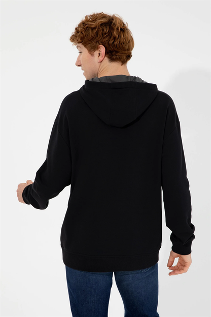 Polo's Black Hooded Sweatshirt