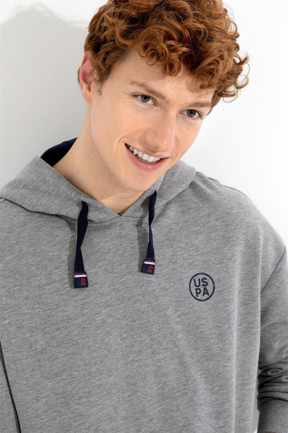 Polo's Grey Hooded Sweatshirt