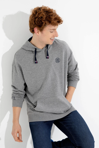 Polo's Grey Hooded Sweatshirt