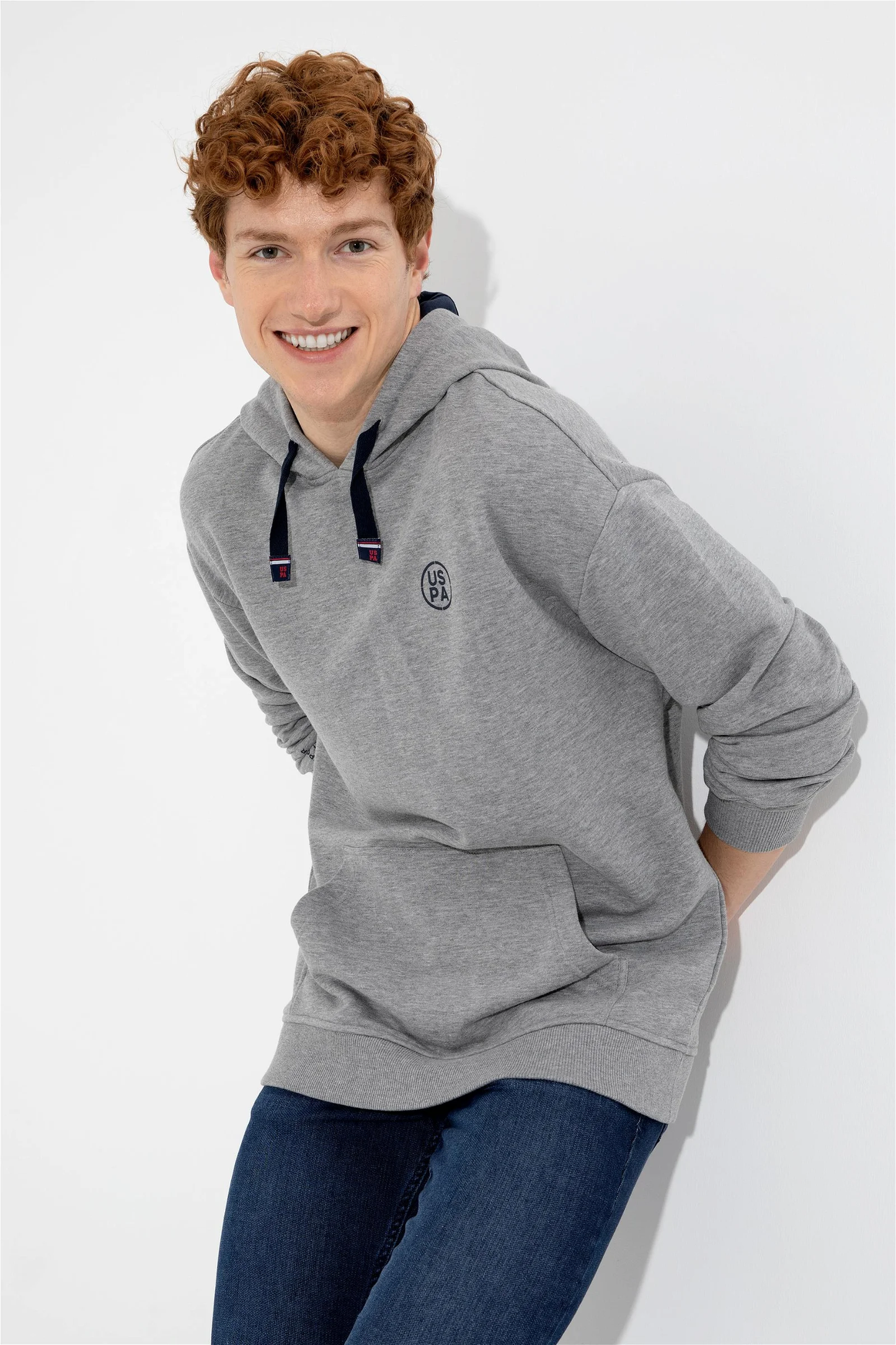 Polo's Grey Hooded Sweatshirt