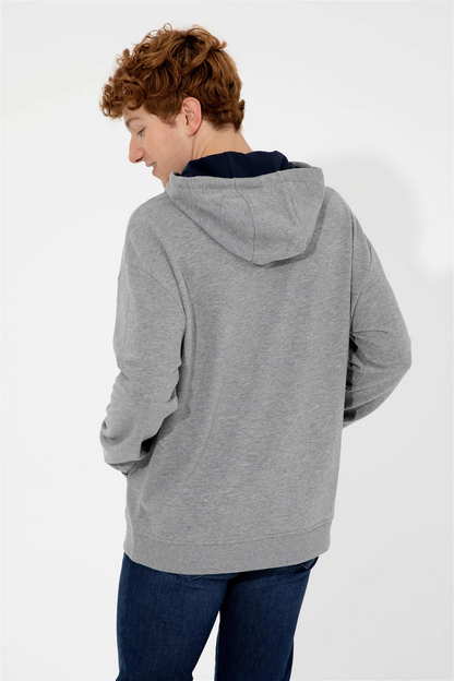 Polo's Grey Hooded Sweatshirt