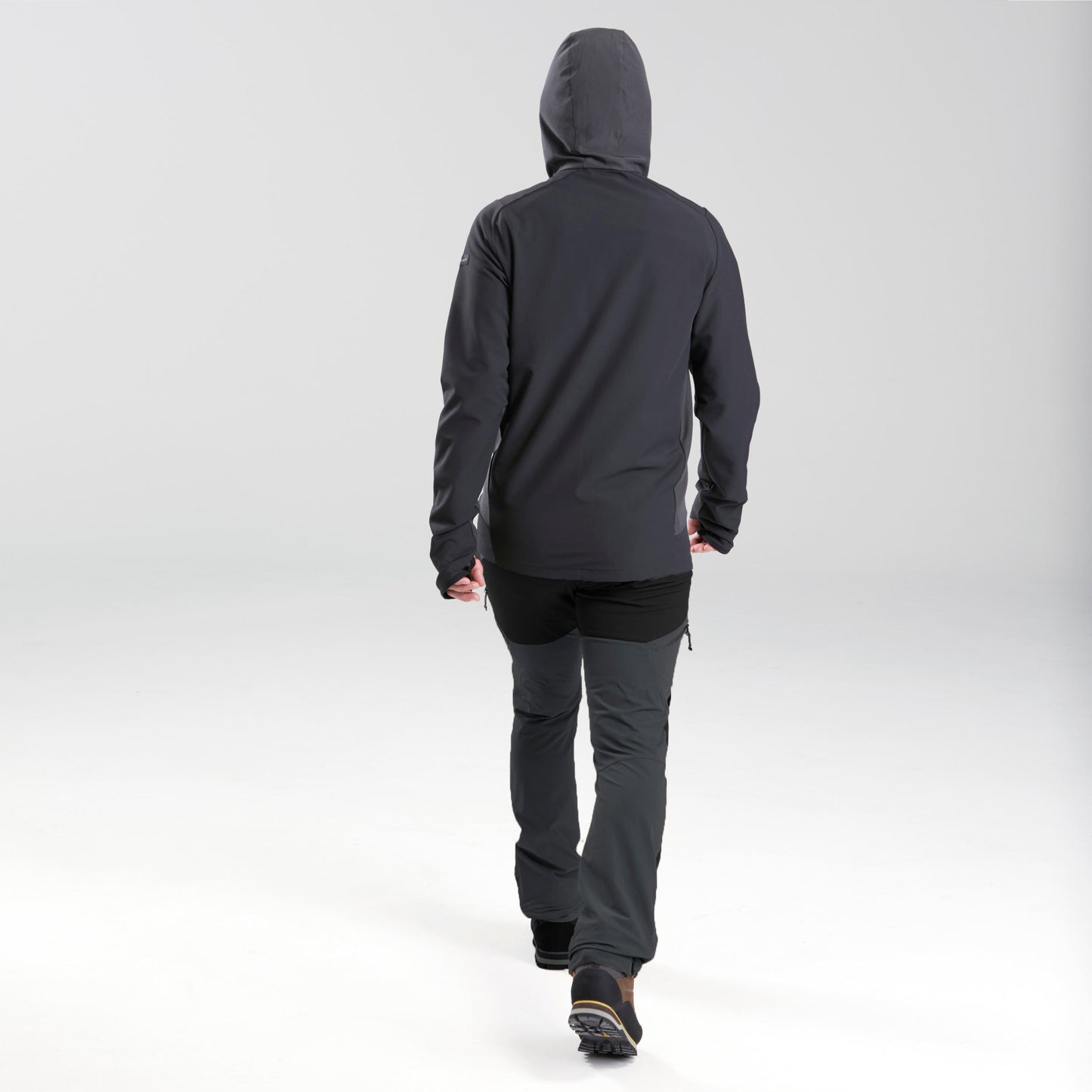 Black-carbongray Outdoor Wind-Breaking Softshell Jacket