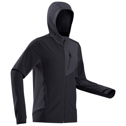 Black-carbongray Outdoor Wind-Breaking Softshell Jacket