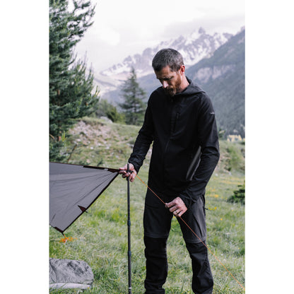 Black-carbongray Outdoor Wind-Breaking Softshell Jacket