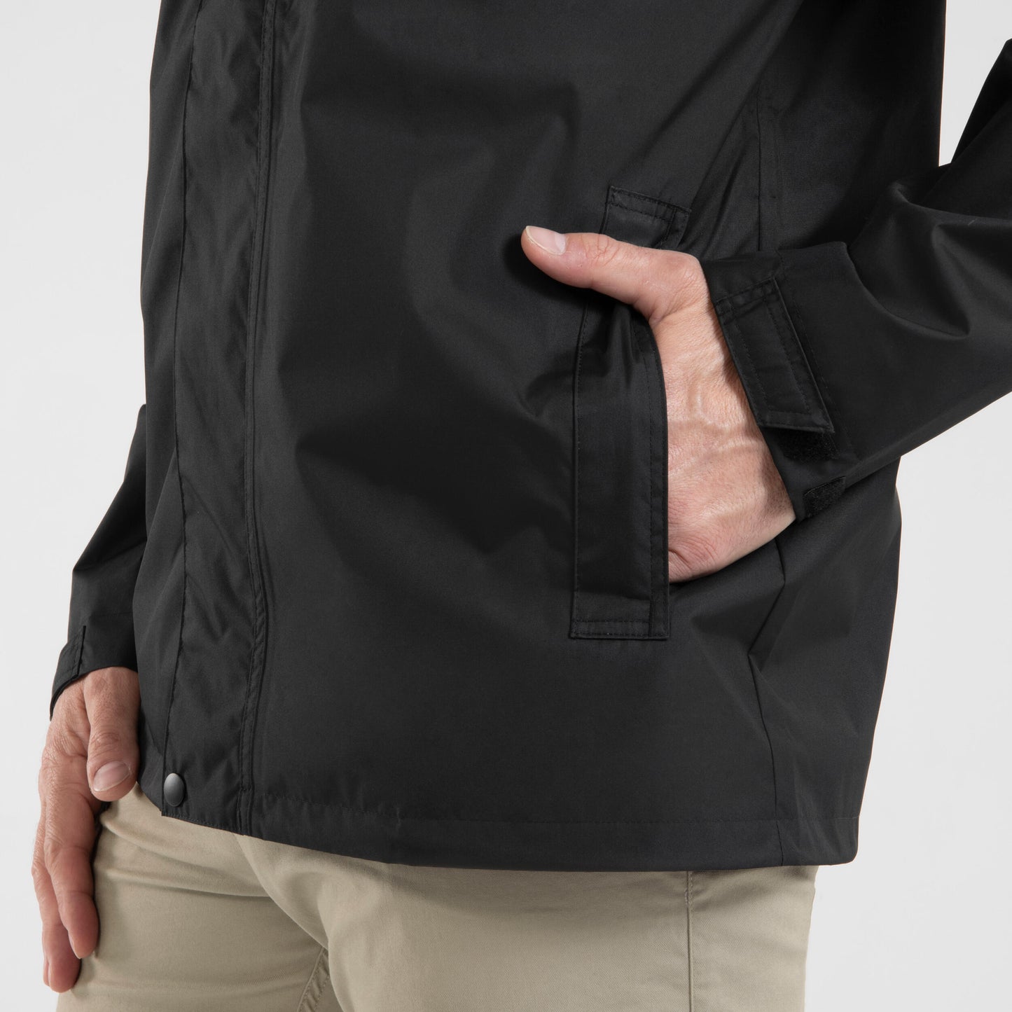 Black Outdoor Raincoat