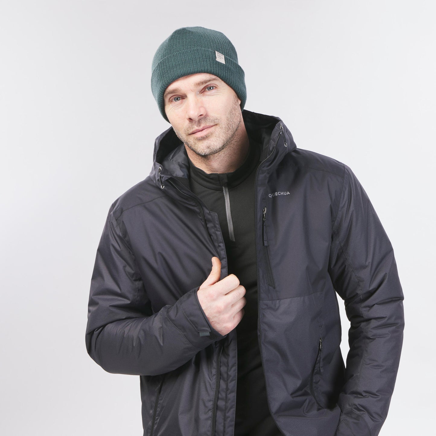 Black Waterproof Outdoor Winter Coat